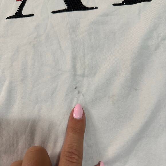 PURE Men's Red and Black Pure ATL Logo Diamond Tee Size M In White - Picture 6 of 14